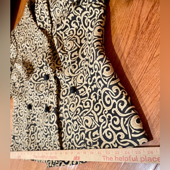 Liz Claiborne Black and Cream Patterned Blazer 20W - Picture 13 of 17